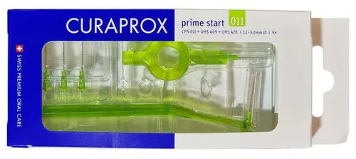 Curaprox Prime Plus Starter Set 5x CPS 011 hellgrün + 1x UHS 409 +1x UHS 470