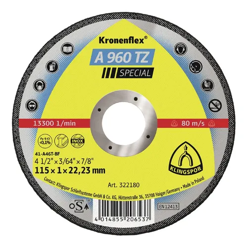 Klingspor Trennscheibe A960TZ 115 x 1 mm