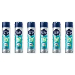 NIVEA MEN Deo-Spray Cool Kick Fresh 6 x 150 ml - Erleben Sie erfrischende Pflege mit NIVEA MEN Cool Kick Fresh Deo Spray. Bietet 72h Schutz und ein angenehmes Hautgefühl. Ideal für den täglichen Gebrauch und zu 100% recycelbare Verpackung.