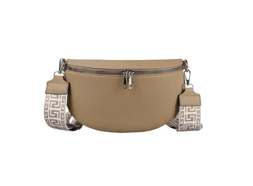 ITALYSHOP24 Bauchtasche Damen Gürteltasche Umhängetasche CrossBody CrossOver, Bodybag, Brusttasche, Hüfttasche, Muster Taschengurt, leicht Gewicht