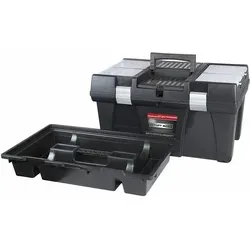 ADB Werkzeugkoffer STUFF26 - 26 Zoll Toolbox - Robuster Werkzeugkoffer aus Kunststoff mit stabilem Handgriff, ideal für den semi-professionellen Einsatz. Enthält herausnehmbaren Werkzeugträger und 4 verschließbare Fächer für optimale Organisation.