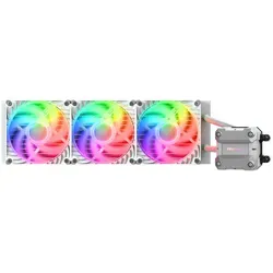 COUGAR CPU Wasserkühlung Poseidon Ultra 360 - ARGB, Weiß - CPU-Kühler mit 360mm Radiator und beeindruckender ARGB-Beleuchtung für optimale Kühlleistung und stylisches Design.