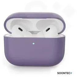 SOONTEC Kopfhörer-Schutzhülle Lavendel SOONTEC Hülle für AirPods Pro 3. Generation Case - Violett