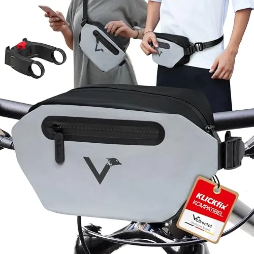 Valkental® x KLICKfix® 3in1 Fahrradtasche Lenker von Valkental
