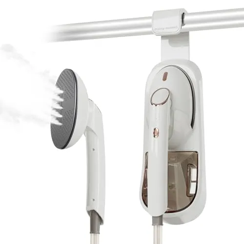 Steamer Dampfglätter für Haushalt und Büro, Dampfglätter Kabellos für Kleidung, Große Sohle Bügeleisen, Abnehmbare 400ml Wassertank Dampfglätter Steamer