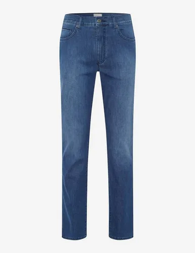 BRAX Feel Good Style Cadiz Ibiza Blue Used 38/32 - Jeans in ultraleichtem Material mit moderner Five-Pocket-Form, ideal für den Sommer dank der hochwertigen Baumwollmischung und der dezenten Used-Optik.