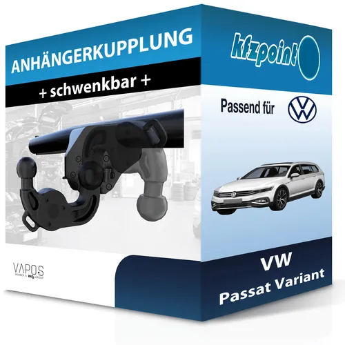 VAPOS Schwenkbare Anhängerkupplung für Skoda Octavia (12-20)
