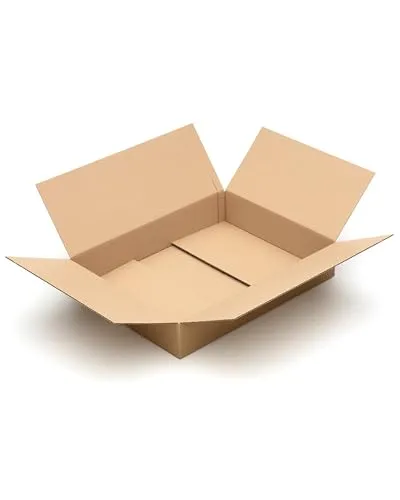 KK Verpackungen Versandkartons 600 x 450 x 100 mm Braun 1-wellig (Außenmaß 604 x 454 x 116 mm) | 10 Stück, Faltkartons Kartons geeignet für Versand als DHL Paket DPD Hermes GLS Paketklasse M (KK55)