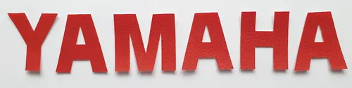 Kunstleder Buchstaben YAMAHA rot Sitzbank Kleidung tunen 4,6 cm hoch