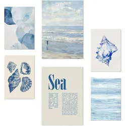 Poster & Bildende Kunst Blau von Nacnic