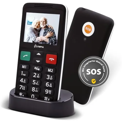 Olympia LUX Komfort-Mobiltelefon - Großtasten Seniorenhandy mit 2,4