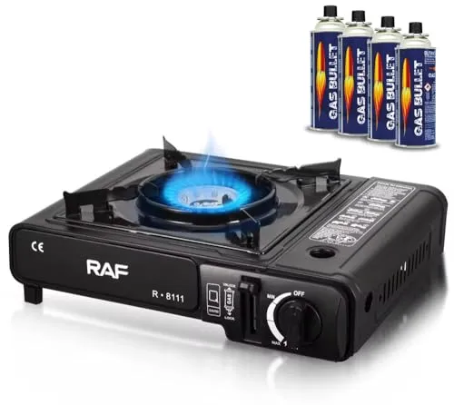 Campingkocher Q39 mit 4 Gaskartuschen