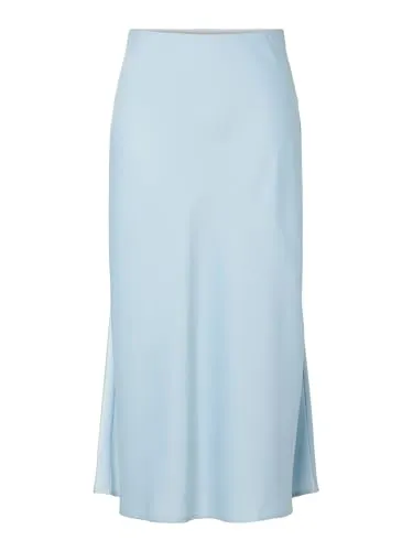 YAS Female Midirock YASPELLA – Eleganter Satinrock - Hochwertiger Midirock aus recyceltem Satin mit elastischem Bund. Ideal für stilvolle Outfits und vielseitige Kombinationen. Perfekt für besondere Anlässe oder den Alltag.