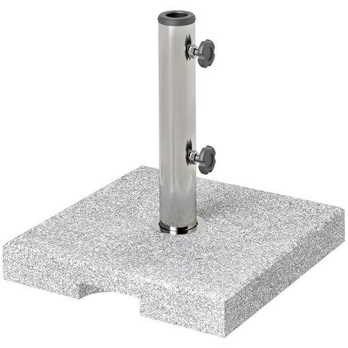 Outsunny Sonnenschirmständer aus Granit 21kg in grau von Outsunny