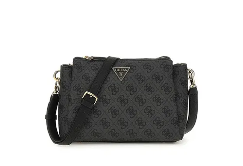 Guess Noelle II Umhängetasche 24cm - Stilvoll und Praktisch - Damentaschen mit 2 Hauptfächern, aus hochwertigem Polyurethan, ideal für den Alltag. Die Umhängetasche in elegantem coal logo Design bietet genug Platz und ist leicht.