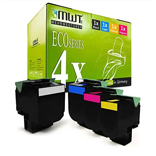 4X MWT XXL Toner für kompatibel für Lexmark CS 310 410 510 de dte DN n dtn ersetzt