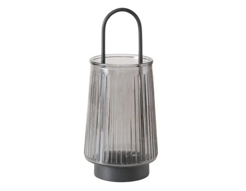 BOLTZE GRUPPE GmbH Glaslaterne IVER mit Henkel – 25,5 cm - Elegante Glaslaterne IVER mit praktischem Henkel für stilvolle Akzente im Innenbereich. Hochwertiges Glas und modernes Design machen sie zur idealen Dekoration für Wohnräume.