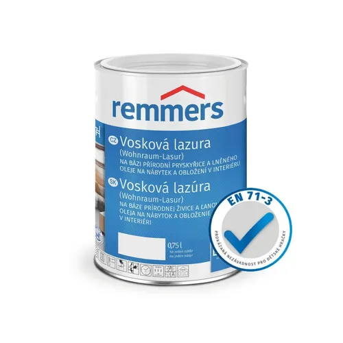 Remmers Wohnraum-Lasur mocca 0,75 l - Holzlasur für Innenräume, wasserbasiert und auf Naturharzbasis, ideal für Möbel, Decken und Feuchträume mit hervorragender Wasserbeständigkeit.
