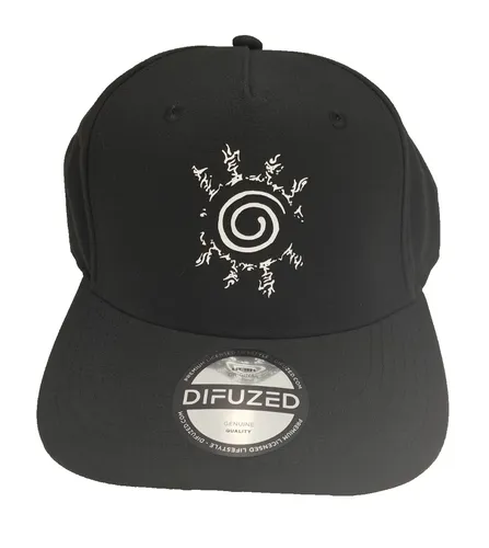 Naruto Shippuden - Men's Adjustable Cap Black - Hüte & Mützen, stylische schwarze Baseballcap für Naruto-Fans, verstellbar für den perfekten Sitz und ideal für jeden Anlass.