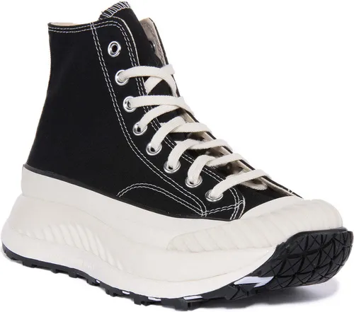 Converse Chuck 70 AT CX Schnürung Segeltuch Turnschuhe Schwarz Weiß – 3,5 UK