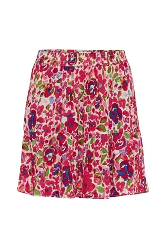 ICHI IHMARRAKECH Damen Rock - Eleganter Kurzrock aus 100% Viskose - Röcke für Damen, nachhaltig und umweltbewusst aus LivaEco(TM) gefertigt, weich und bequem für ein elegantes Outfit.