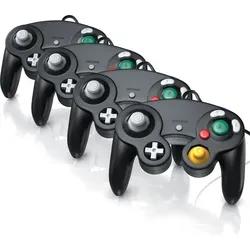 CSL Nintendo Gamepad (4 St., GameController für GameCube/Wii) - Erlebe Gaming neu mit dem CSL Gamepad für Nintendo GameCube! Ergonomisches Design und Vibrationseffekte garantieren intensiven Spielspaß und perfekte Kontrolle bei Jump'n'Runs, Sport- und Rennspielen.