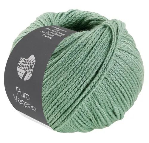 LANA GROSSA Puro Vegano 0029 mintgrün Häkelwolle, 90 m
