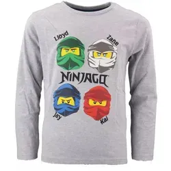 LEGO® kidswear Langarmshirt LEGO Ninjago Langarm Shirt grau 128