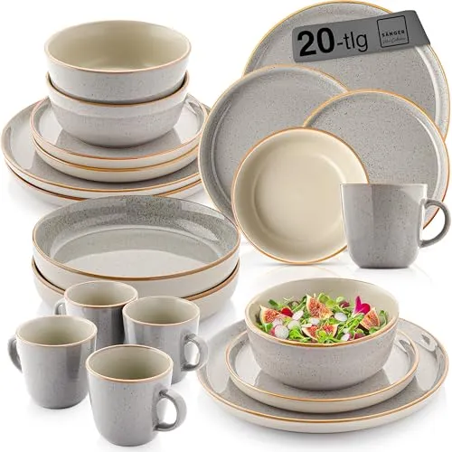 SÄNGER Rio Perlgrau Kombiservice 4 Personen in grau von Sänger