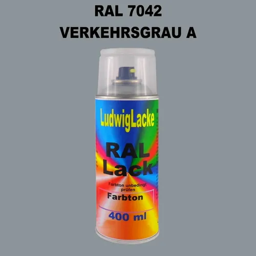Ral Spraydose glänzend 7042 Verkehrsgrau A 400ml Buntlack Farbenspray