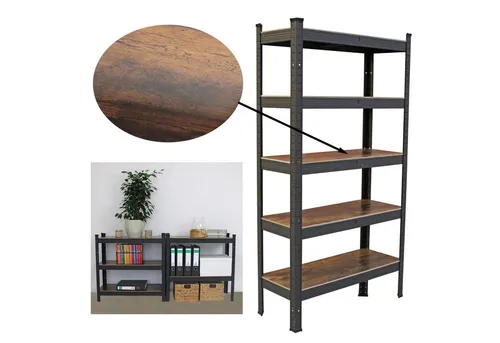 TRUTZHOLM Wohnzimmerregal 150x75x30 cm - Werkstatteinrichtung: Schwerlastregal mit einer Traglast von 650 kg, ideal für Wohnzimmer, Büros oder Garagen. Einfacher Zusammenbau ohne Werkzeug dank Stecksystem!