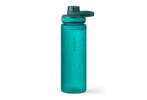Vinsun Trinkflasche Sportflasche 750ml - Wasserflasche BPA frei & Kohlensäure geeignet, Auslaufsicher, bruchsicher, wiederverwendbar, leicht, Tritan Flasche