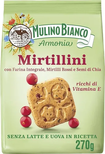 Mirtillini Preiselbeer-Mürbegebäck 270g - Mulino Bianco