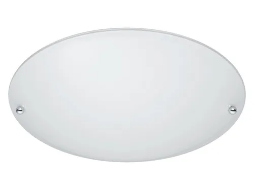 TRIO Leuchten LED Deckenleuchte rund mit Glas Lampenschirm Ø25cm, Leuchtmittel dimmbar, LED wechselbar, Warmweiß, klein-e Deckenlampe flach, Deckenbeleuchtung mit E27 Leuchtmittel