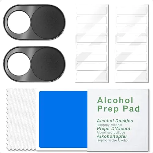 Kamera-Abdeckung, Blickschutzfilter-Set, selbstklebende Laschen für Webcam, magnetische Kamera-Abdeckung aus Metall, ultradünn, zum Schutz der Webcam des MacBooks