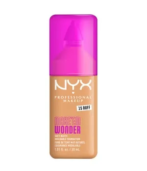 NYX Professional Makeup Make 'EM Wonder Soft Matte Flüssige Foundation 30 ml Nr. 15 - Buff