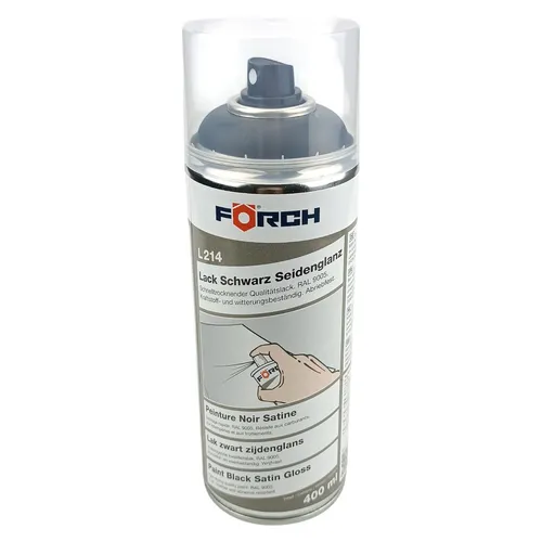Lackspray Schwarz seidenglanz RAL 9005 Förch L214 Lack Dose Farbspray
