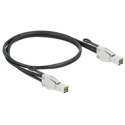 DeLOCK Externes SAS-Kabel 32Gbit/s - SAS Kabel und Adapter, 1 m Länge für hohe Datenübertragungsraten, ideal für Server und Speicherlösungen.