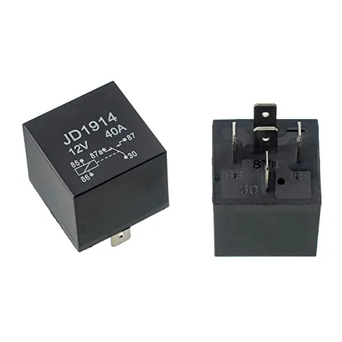 EPLZON JD1914 Relais 12 V 40 A 5-poliges Autorelais 584416 586147 586224 für Johnson Evinrude OMC Outboard Marine Corp (Packung mit 2 Stück)