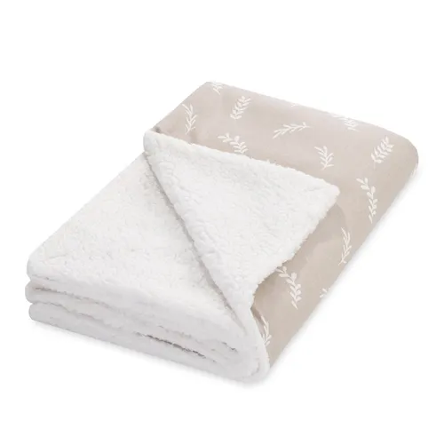 JULIUS ZÖLLNER Winterdecke Twiggy 70 x 100 cm - Kuschelige Babydecke aus 100% Baumwolle mit Plüsch Innenseite, ideal für die kalte Jahreszeit. Hergestellt in Deutschland und waschbar bis 40 °C.