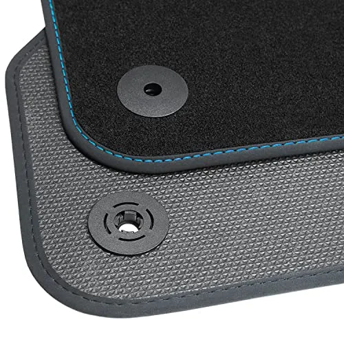 teileplus24 BGF591 Ganzjahres-Fußmatten kompatibel mit VW T-Cross C1 2018- Wasserdicht