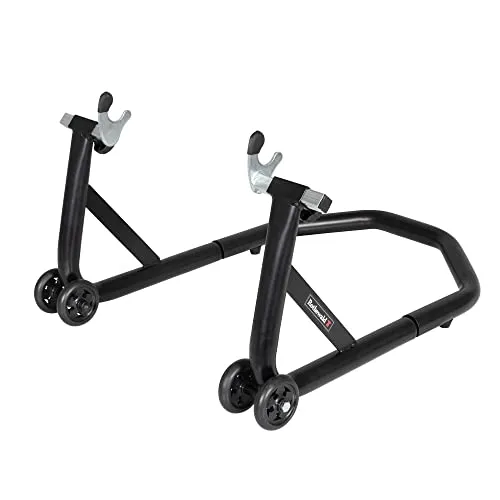 Rothewald Motorradheber bis 300 kg - Stabiler Montageständer mit einfachem Hebelsystem - Montageständer für Motorräder bis 300 kg, hohe Stabilität und rutschfeste Auflagen schützen vor Kratzern. Ideal für Reifenwechsel und Wartungsarbeiten.