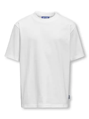 Only & sons junior Jungen Osjfred Life RLX Ss Tee JRS Noos, Bright White, 158-164 EU