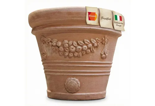 Festonato Terrakotta Blumentopf von Teramico
