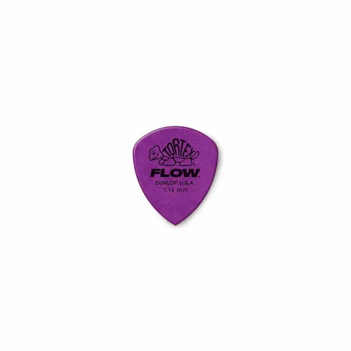 DUNLOP Tortex Flow Standard Picks, Player's Pack, 12 pcs., purple, 1.14 mm