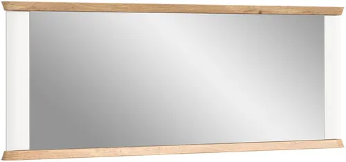 xonox.home Wandspiegel MODERN TIMES - Eleganter Spiegel in Nox Eiche Dekor und weiß matt, ideal für Flur und Wohnzimmer. Hochwertige Verarbeitung mit großzügigen Maßen von 165 x 63 cm.