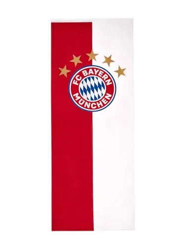 FC Bayern München I Bannerfahne Logo 300 x 120 cm in rot von FC Bayern München