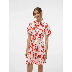 VERO MODA Damen Vmdicthe 2/4 Short Volume Dress in weiß von VERO MODA