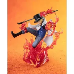 Bandai Tamashii Nations One Piece Figuarts Zero Sabo Feuerfaust Statue - Actionfiguren - Detailreiche PVC Statue von Sabo, 19 cm groß, mit beeindruckenden Effekten, die seine Feuerfaust Rochade-Technik lebendig werden lassen.