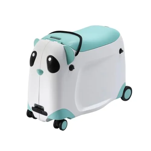 Berwin Panda Adventure Kinder Reisekoffer Trolley mit Sitzfunktion - Der niedliche Panda-Kindertrolley begeistert mit seinem charmanten Design und bietet eine praktische Sitzfunktion. Ideal für Reisen, Besuche oder den Alltag - ein treuer Begleiter für kleine Abenteuer!